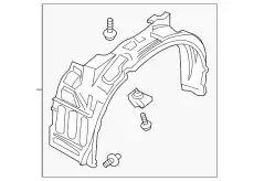 Подкрылок MITSUBISHI 5370A933