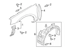 Подкрылок MITSUBISHI 5370A933