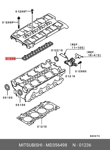Прокладка коллектора MITSUBISHI MD356498