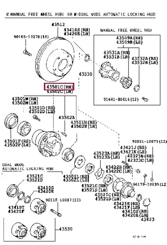 Ступица TOYOTA / LEXUS 43502-69087