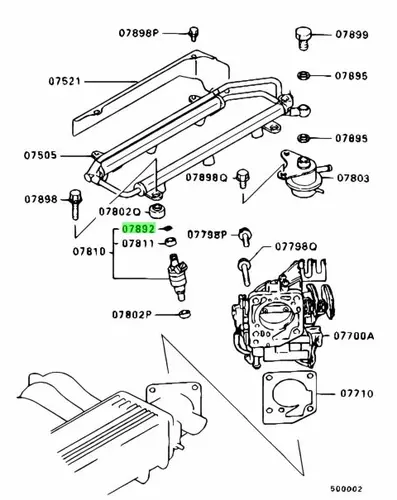 кольцо уплотнительное форсунки!\ Mitsubishi Lancer 00> MD614813
