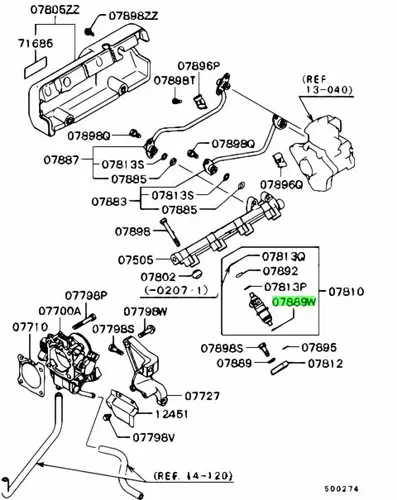 ШАЙБА ФОРСУНКИ MR420339 MITSUBISHI