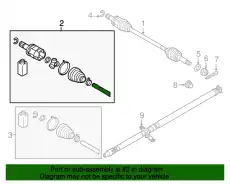 ШРУС ВНУТРЕННИЙ КТ 3717A016 MITSUBISHI