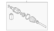 ШРУС ВНУТРЕННИЙ КТ 3717A016 MITSUBISHI