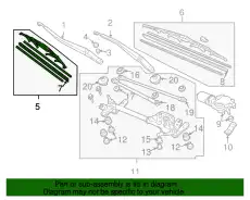 Щетка стеклоочистителя 76630SDAA01 HONDA