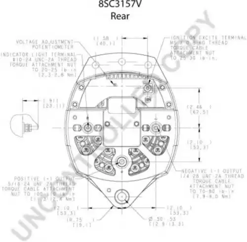 Генератор PRESTOLITE ELECTRI 8SC3157V 24 В, 175 А