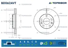 Тормозной диск AVTOPRIBOR BD062AVT