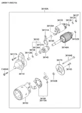 Стартер HYUNDAI / KIA 3610026810