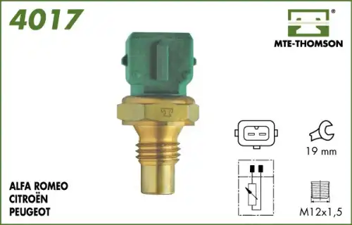 датчик температуры охлажд.жидкости Peug 4017 MTE-THOMSON