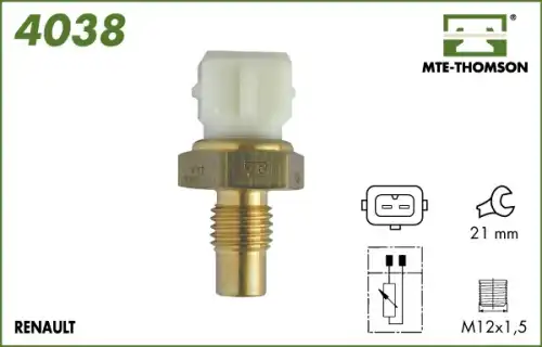 датчик температуры охлажд.жидкости Ren 4038 MTE-THOMSON