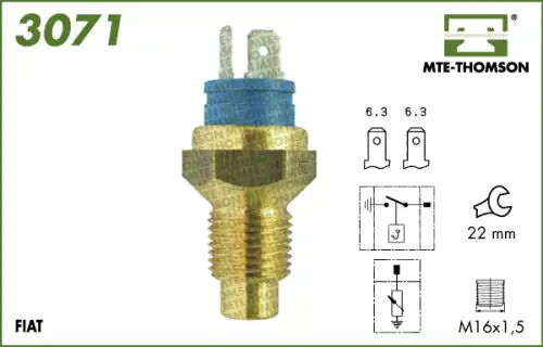 датчик температуры охлажд.жидкости AR 3071 MTE-THOMSON