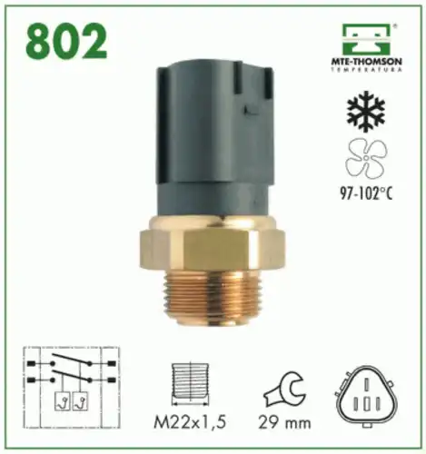 датчик включения вентилятора VW 802 MTE-THOMSON