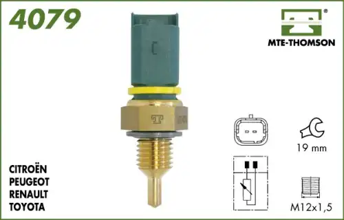 датчик температуры охлажд.жидкости Citr 4079 MTE-THOMSON
