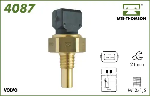 датчик температуры охлажд.жидкости Volv 4087 MTE-THOMSON