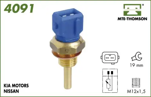 датчик температуры охлажд.жидкости Niss 4091 MTE-THOMSON