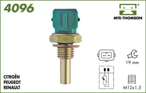 датчик температуры охлажд.жидкости Citr 4096 MTE-THOMSON