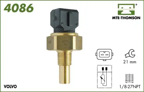 датчик температуры охлажд.жидкости Volv 4086 MTE-THOMSON