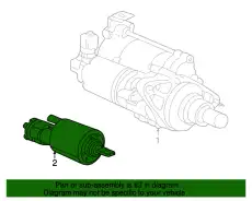 втягивающее реле стартера Hond 31210P2A901 HONDA