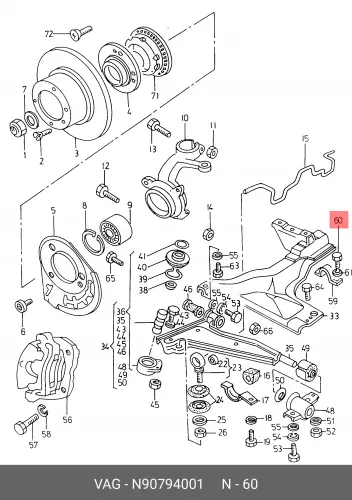 N90794001 SCHRAUBE VAG