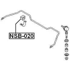 Втулка переднего стабилизатора NSB-020 FEBEST