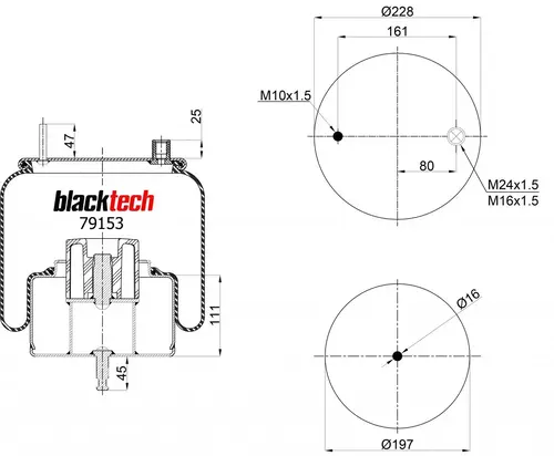Air Spring RML79153C1 BLACKTECH