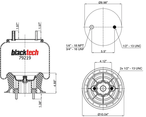 Air Spring RML79219CP BLACKTECH