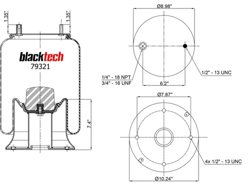 Air Spring RML79321C BLACKTECH