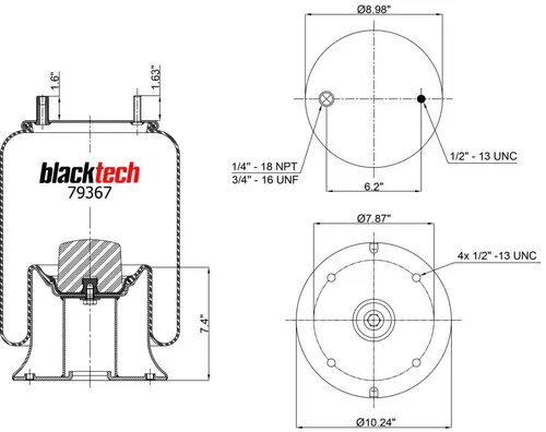 Air Spring RML79367C BLACKTECH