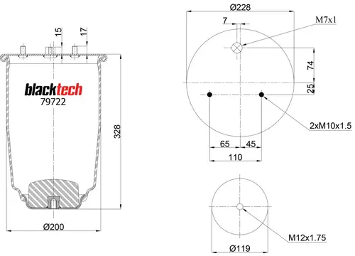 Air Spring RML797221 BLACKTECH