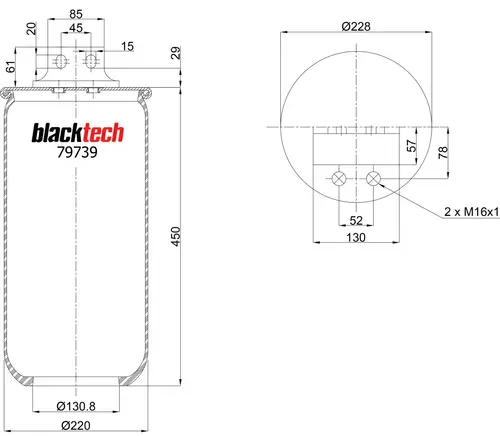 Air Spring RML79739 BLACKTECH