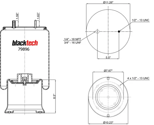 Air Spring RML79896C BLACKTECH