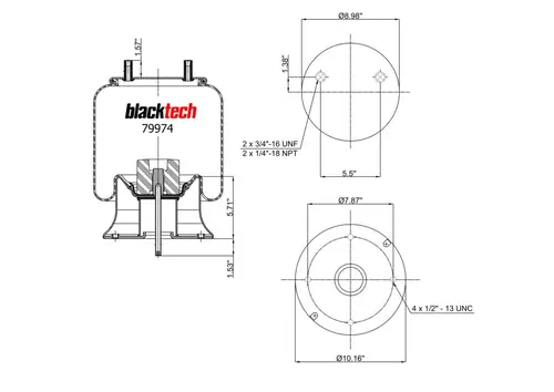Air Spring RML79974C BLACKTECH