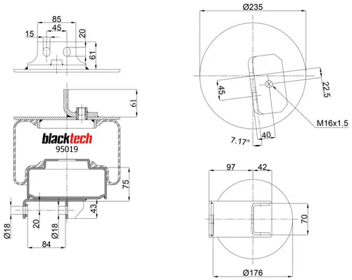 Air Spring RML95019C BLACKTECH