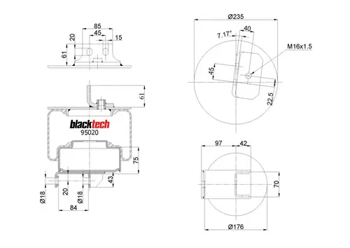 Air Spring RML95020C1 BLACKTECH