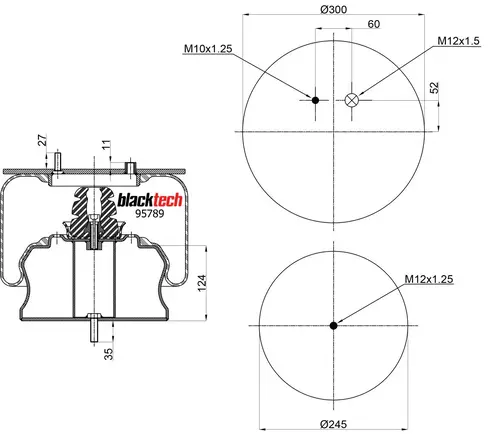 Air Spring RML95789C BLACKTECH