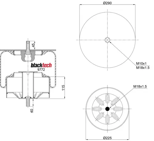 Air Spring RML9772C7 BLACKTECH