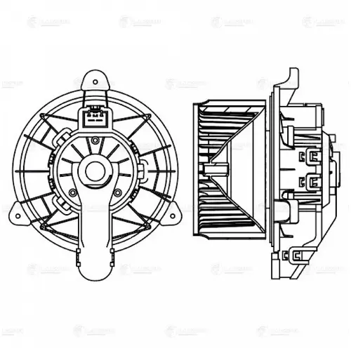 Вентилятор отопителя LUZAR LFH1040