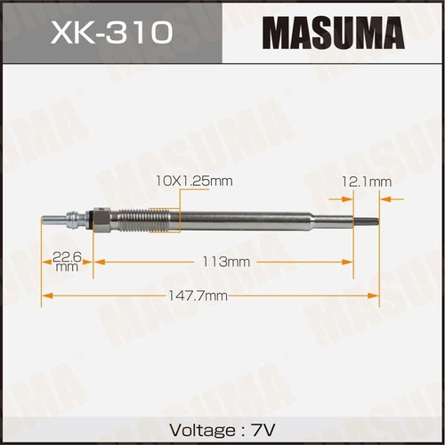 Свеча накаливания MASUMA XK310
