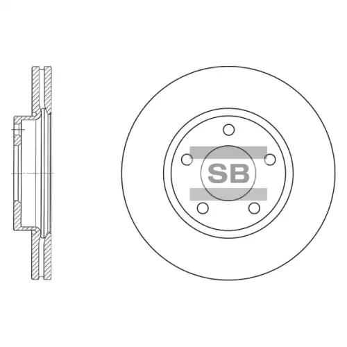 Тормозной диск SANGSIN SD4401