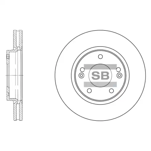 Тормозной диск SANGSIN SD1040