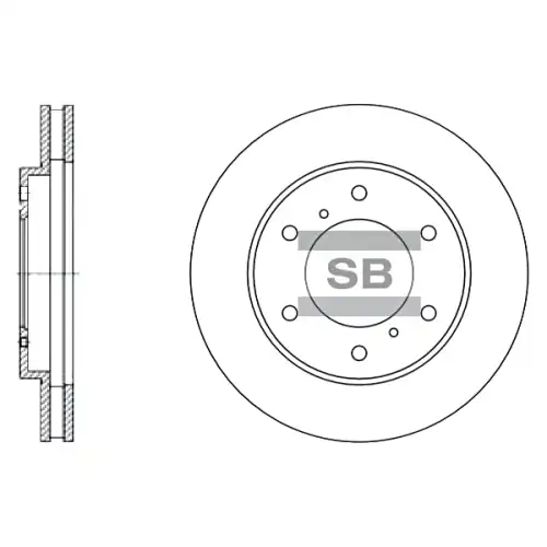 Тормозной диск SANGSIN SD4311