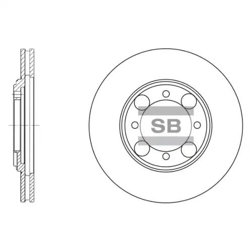 Тормозной диск SANGSIN SD1014