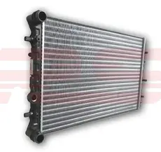 RS10246012 Радиатор охлажд._SKODA FABIA 99-, VW POLO 01- (+A/C) RS RECORD