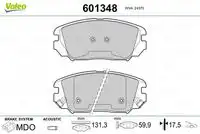 Тормозные колодки дисковые VALEO 601348