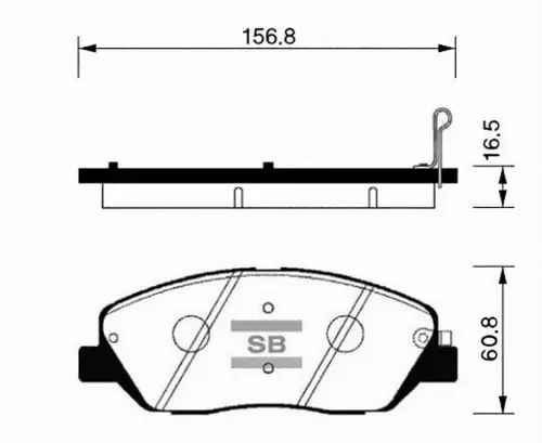 Тормозные колодки дисковые SANGSIN HP1194