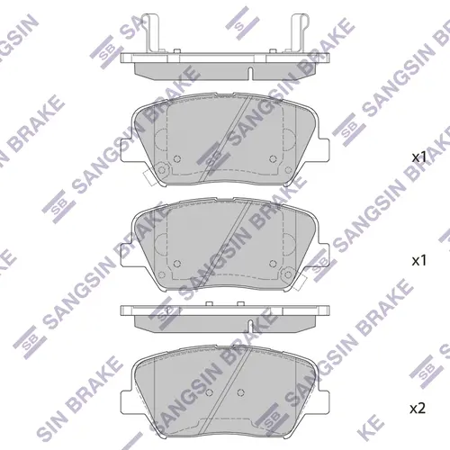 Тормозные колодки дисковые SANGSIN HP1545