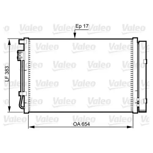 Радиатор кондиционера (конденсатор) VALEO 814362