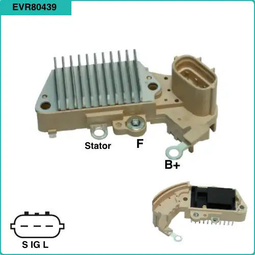 Регулятор напряж. Генератора EVR80439 DEXEL
