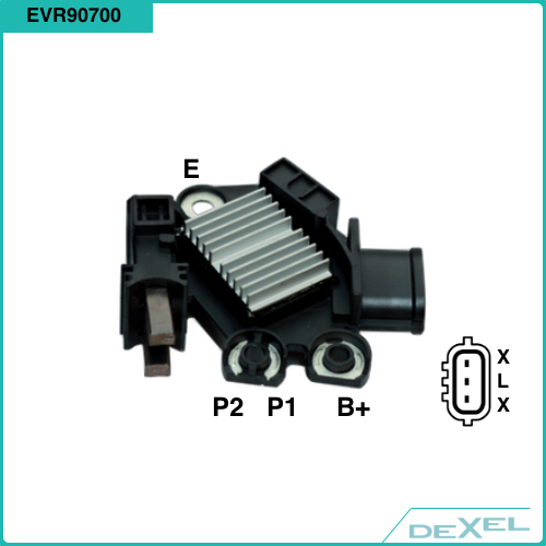 Регулятор напряж. генератора EVR90700 DEXEL