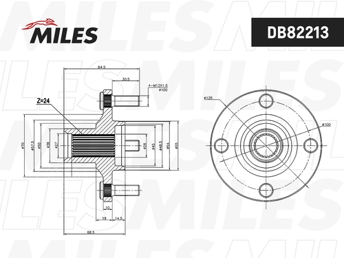 Ступица MILES DB82213